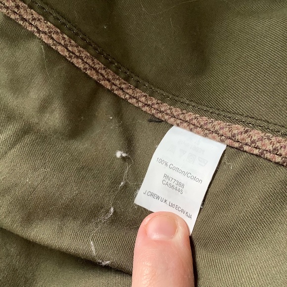 J Crew Utility Jacket Womens XS Twill Brown Pockets Snaps Zip Cotton - Picture 5 of 8